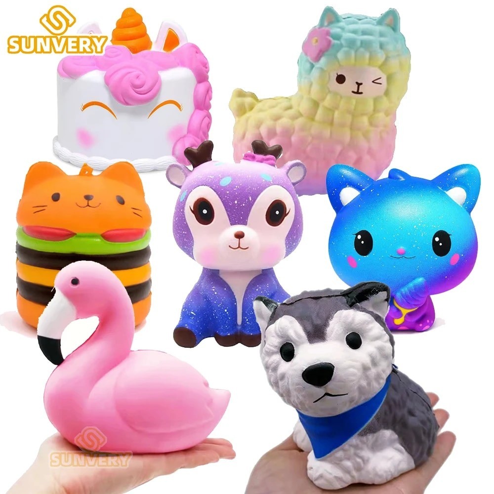 Jual Jumbo Squishy Kawaii Animal Unicorn Cake Deer Panda Squishies Slow ...