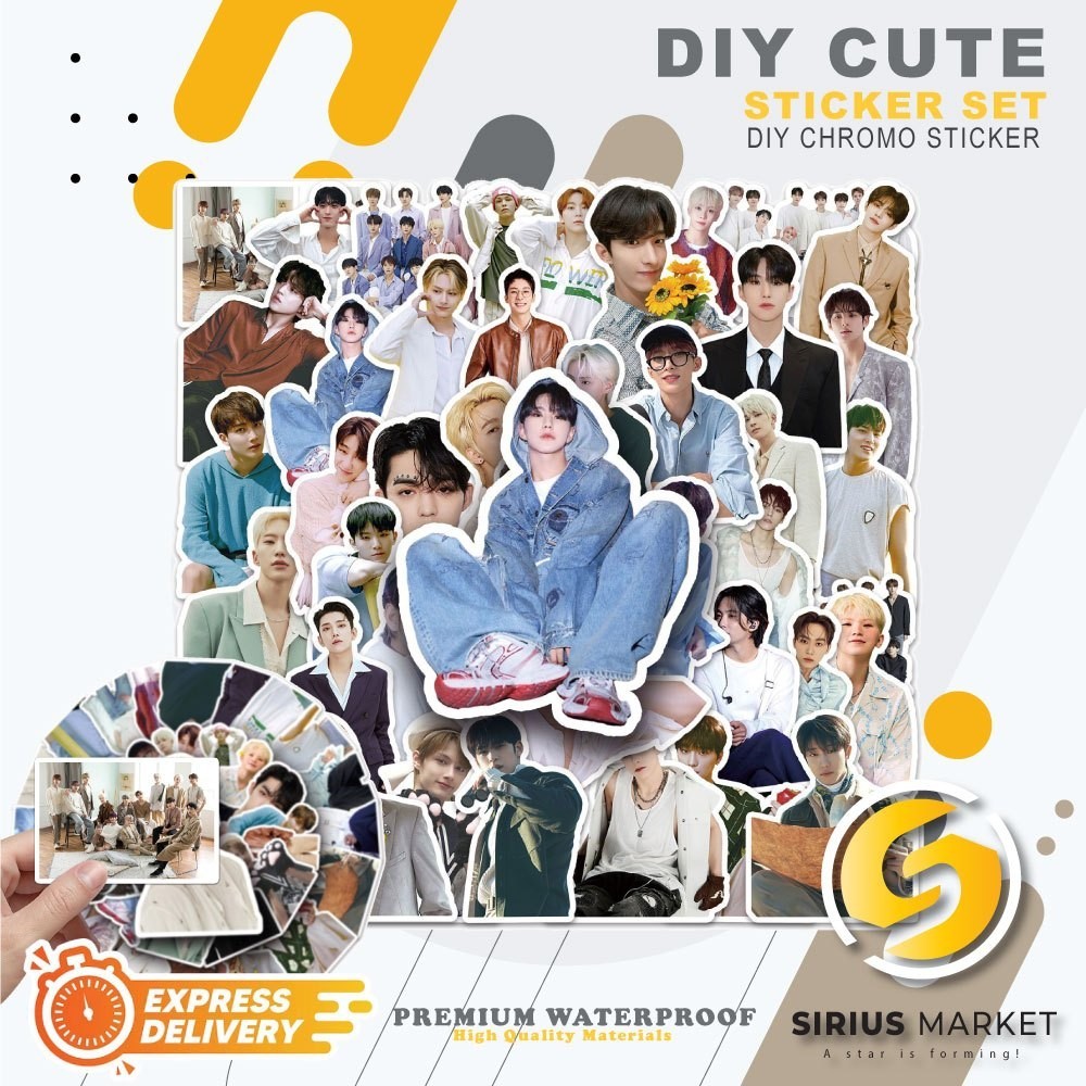 Jual 45 PCS Sticker Series Seventeen Korean Boy Group Stickers ...