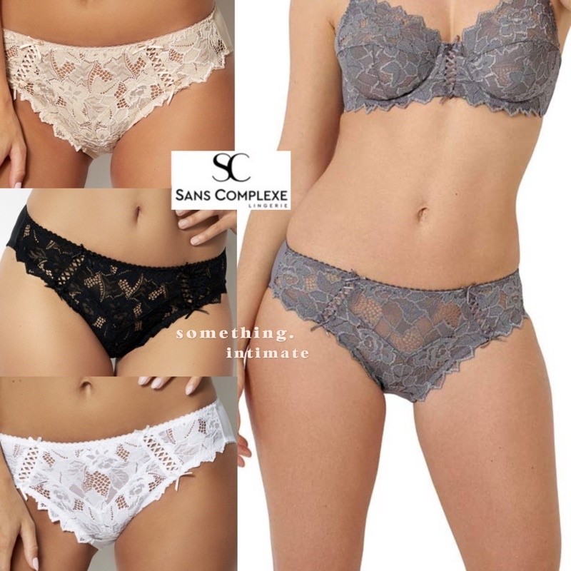 Sans Complexe Oceane Slip In Cotone Organico Donna - Morbido E Senza Cuciture, Pizzo Elegante