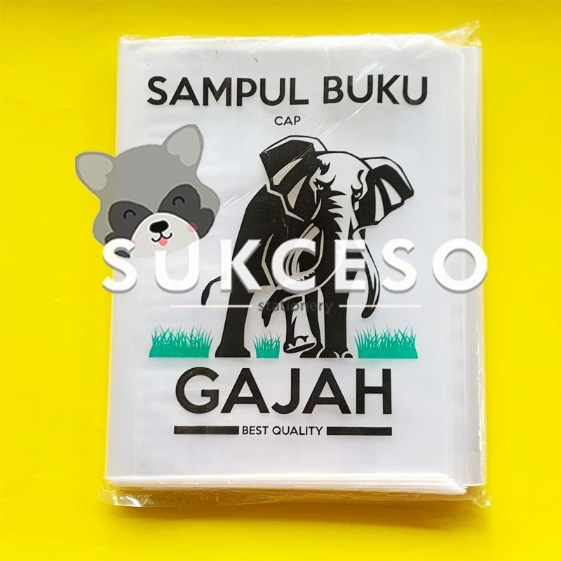 Jual Sampul Buku Plastik Big Boss Boxy Gajah Per Pak Isi 100 Lembar