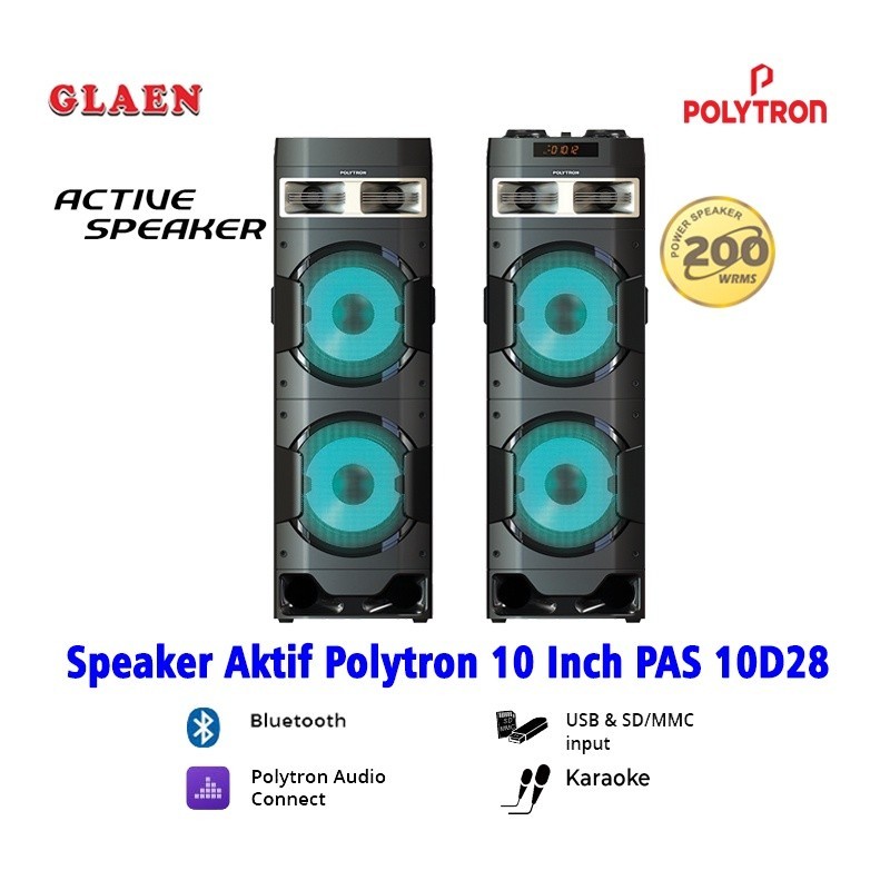 Jual Speaker Aktif Bluetooth Polytron 10 Inch Pas 10d28 Shopee Indonesia