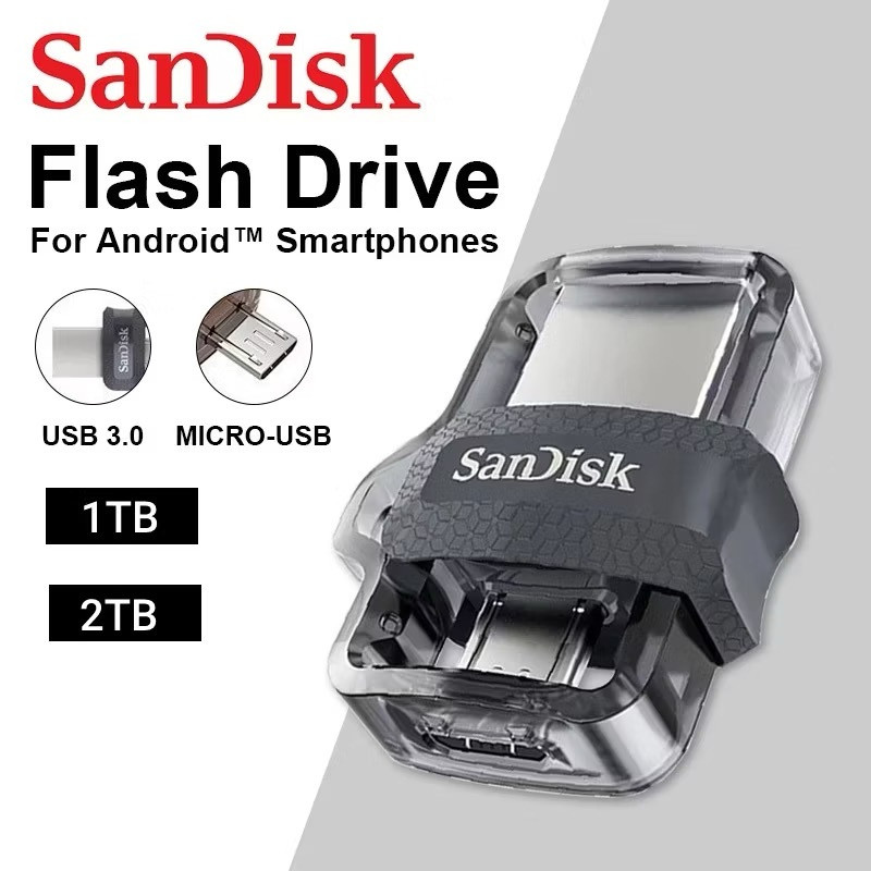 Jual SanDisk Ultra Dual Drive GO OTG 32GB/64GB/128GB/256GB/512GB USB ...