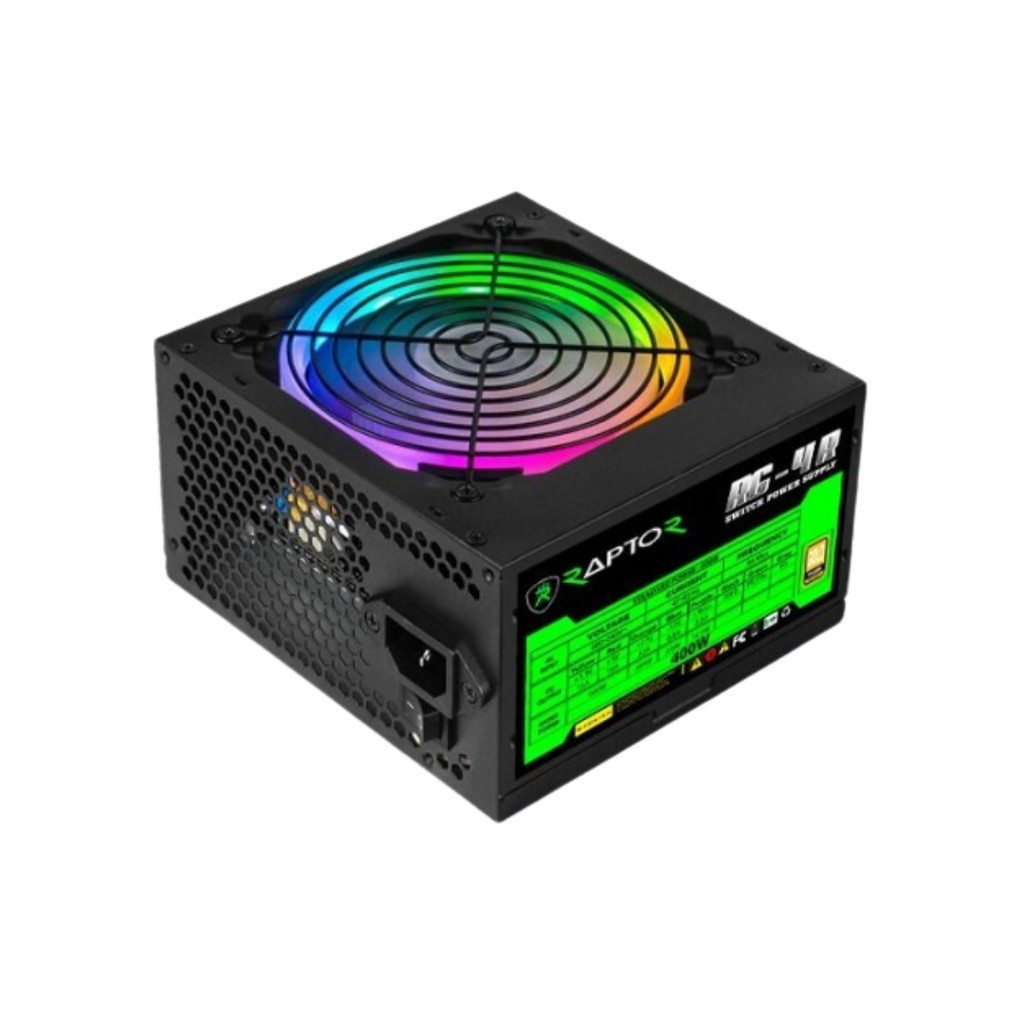 Jual Power Supply RAPTOR RG-400R 400W Gaming Power Supply RGB | Shopee ...