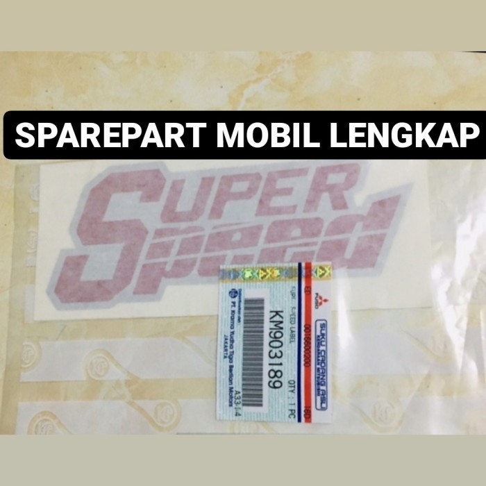 Jual STIKER SUPER SPEED CANTER ORIGINAL 100% KTB KM903189 | Shopee ...