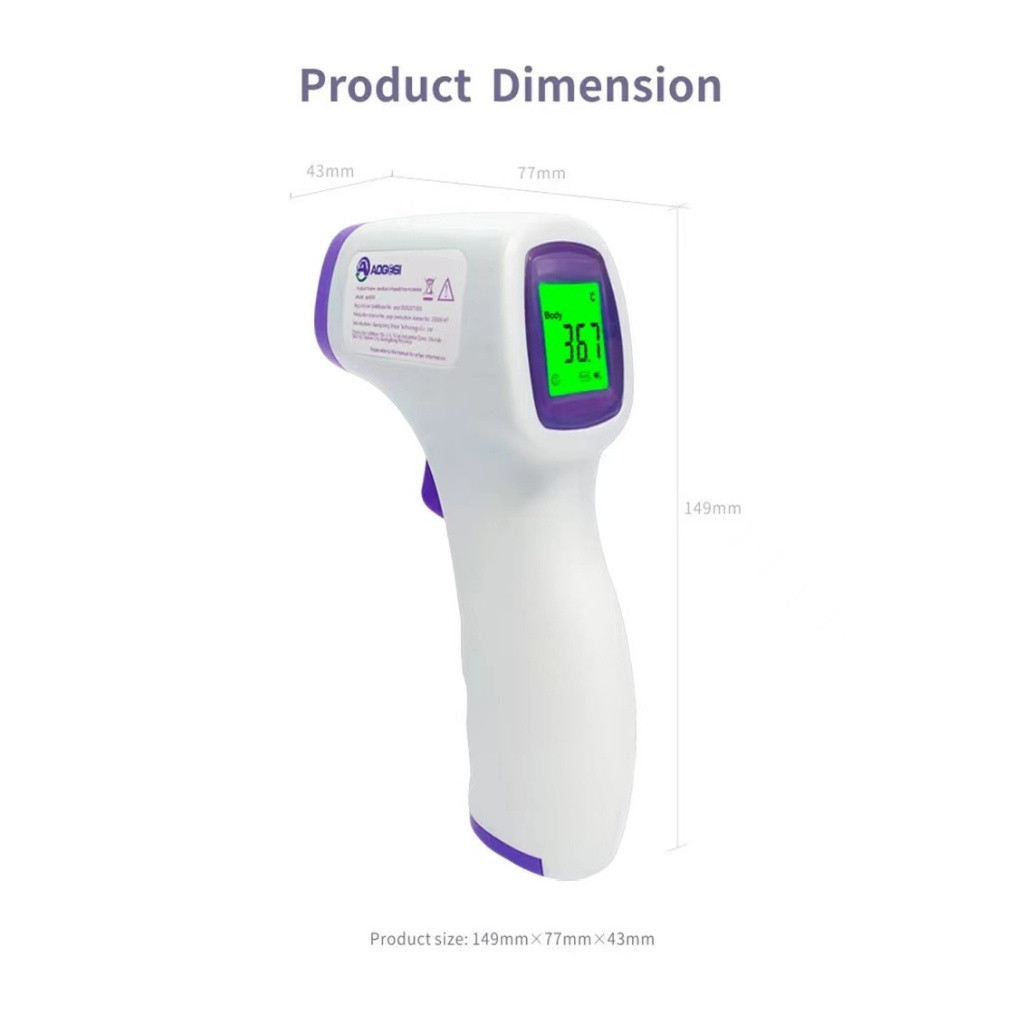 Jual Thermo Gun Digital Termometer Tembak Thermometer Infrared Murah ...