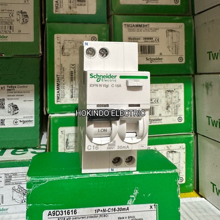 Jual SCHNEIDER RCBO iDPN VIGI ACTI 9 1P+N 16A 30MA SCHNEIDER A9D31616 ...