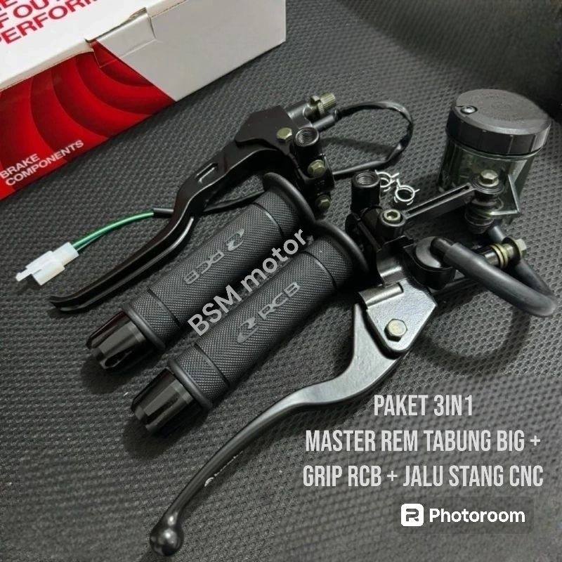 Jual Paket Set Lengkap Master Rem Tabung Big Smoke + Handgrip RCB HG55 ...