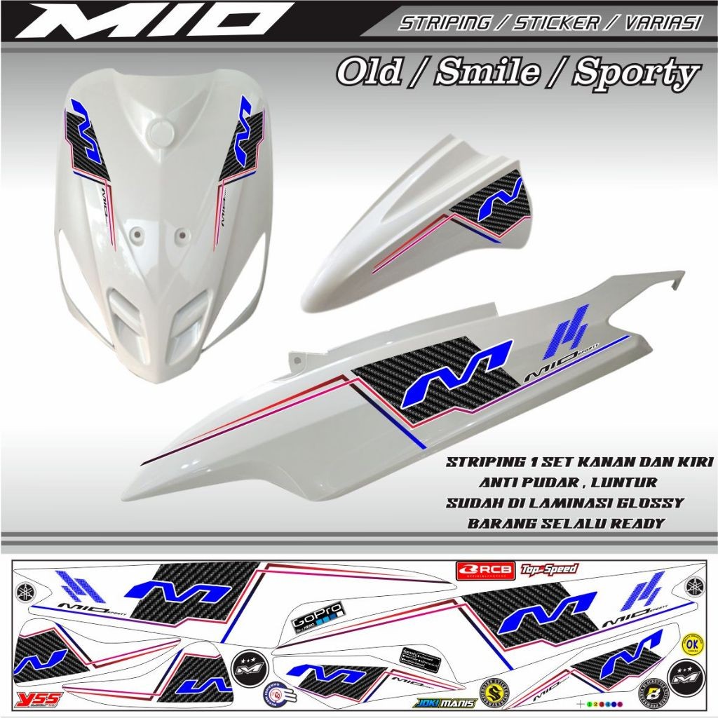 Jual STIKER MOTOR stiker mio / striping mio variasi / mio smile mio old ...