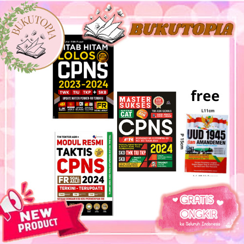 Jual BUKU KITAB HITAM LOLOS CPNS 2024//BUKU MODUL TAKTIS CPNS 2024 ...