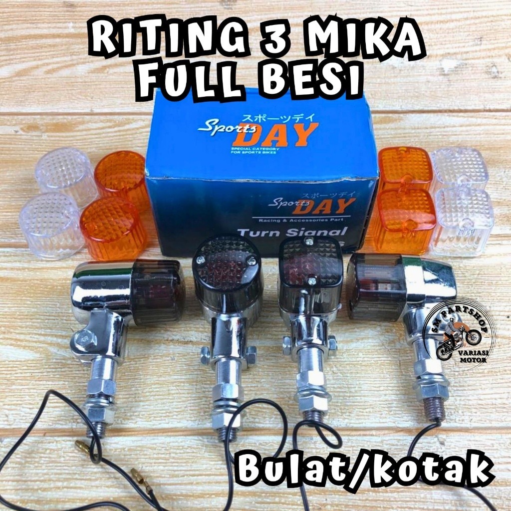 Jual Riting Bulat Palu Day Lampu Sein Full Besi Sen Sein Reting Reteng Free Mika Universal