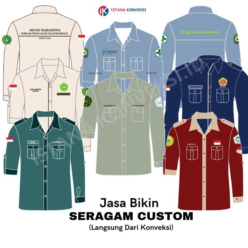 Jual GH34ED BAJU PDH PDL CUSTOM / BAJU ORGANISASI / BAJU KERJA ...