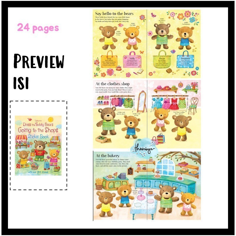Jual Buku Aktivitas Sticker Book Anak Alphabet Number Space Animal Zoo ...