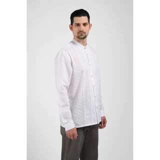 MOC Kemeja Koko Lengan Panjang Pria STANNIS-WHITE