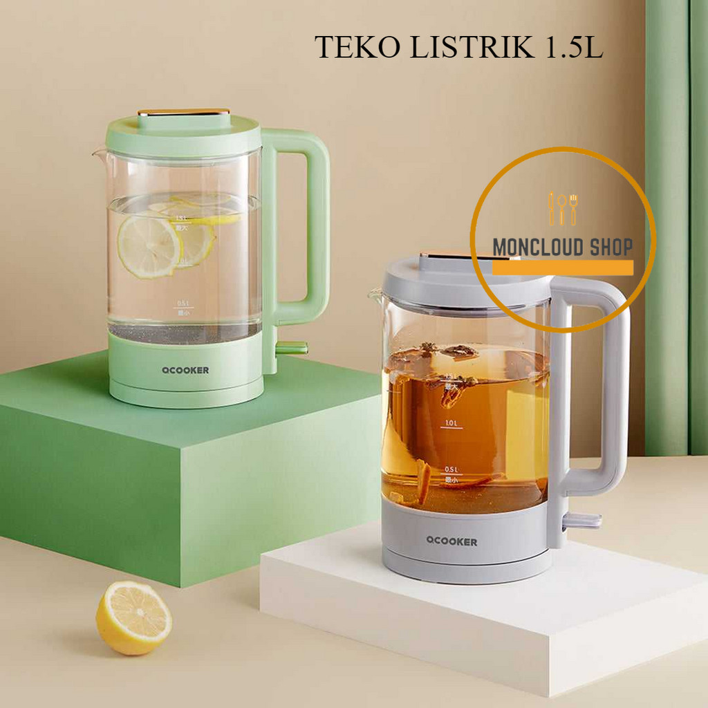 Jual Teko Listrik Pemanas Air Water Heater Kettle 1200W 1.5L | Shopee ...
