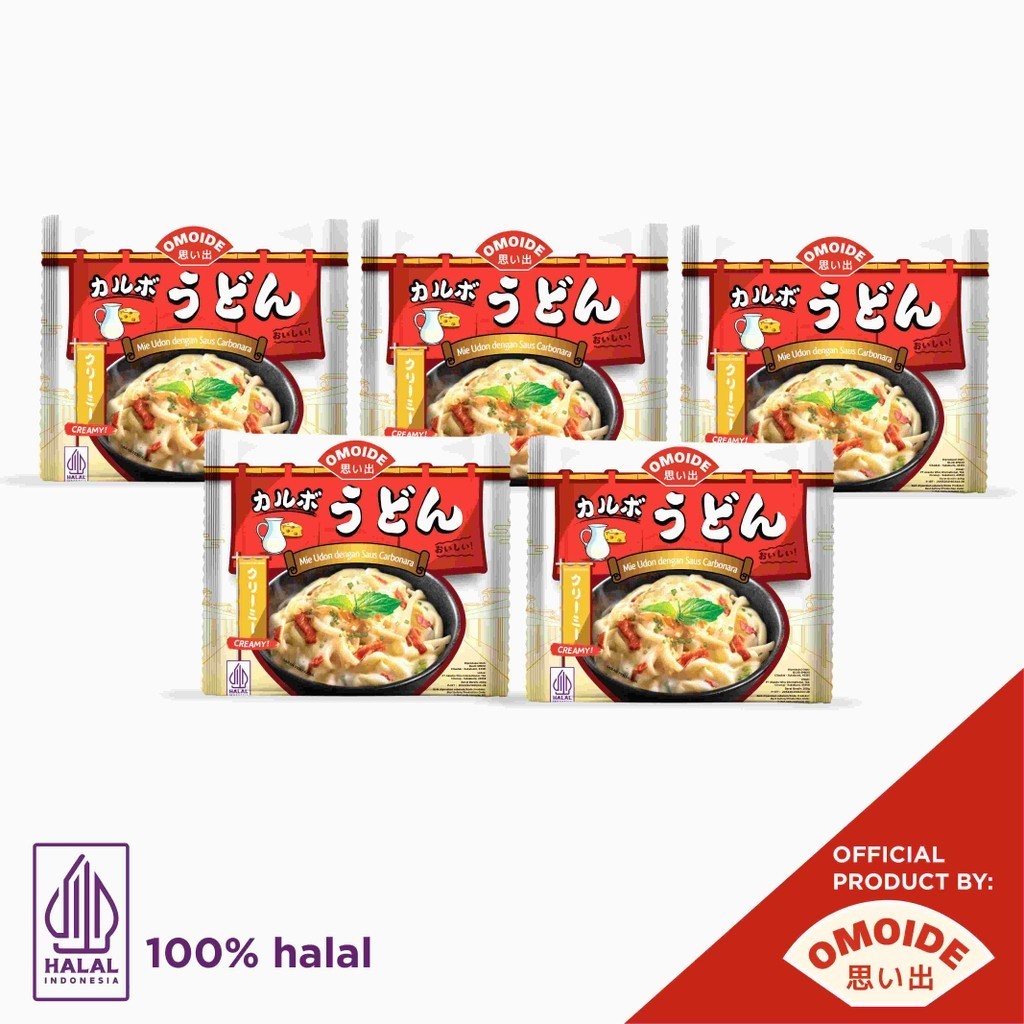 Jual Paket Isi 5 Omoide Carbonara Udon Udon Udon Carbonara Mie