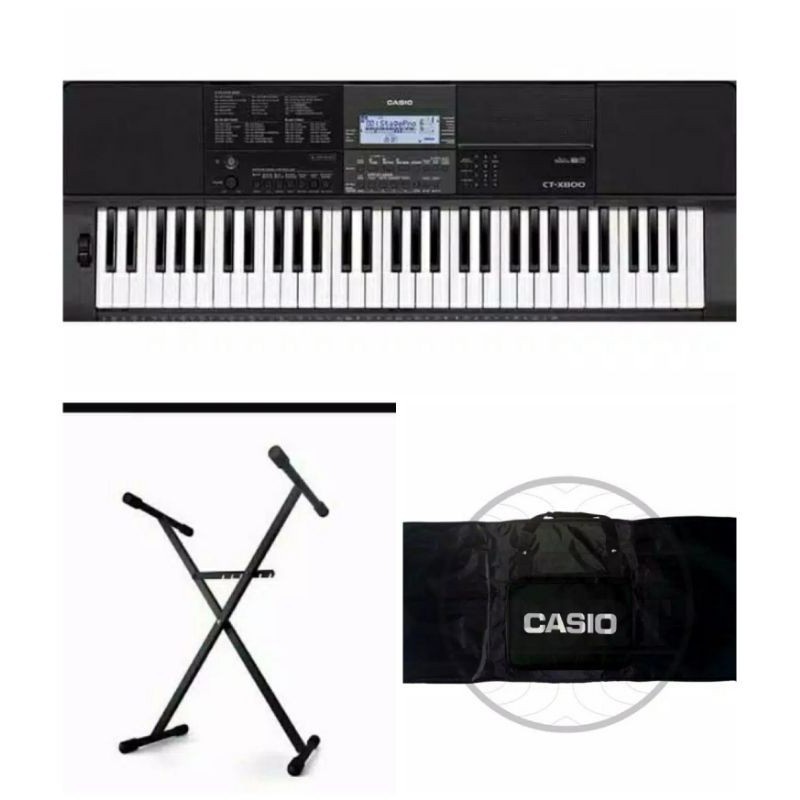 Jual Paket Keyboard Casio CTX 800 Plus Stand Single Dan Tas Shopee