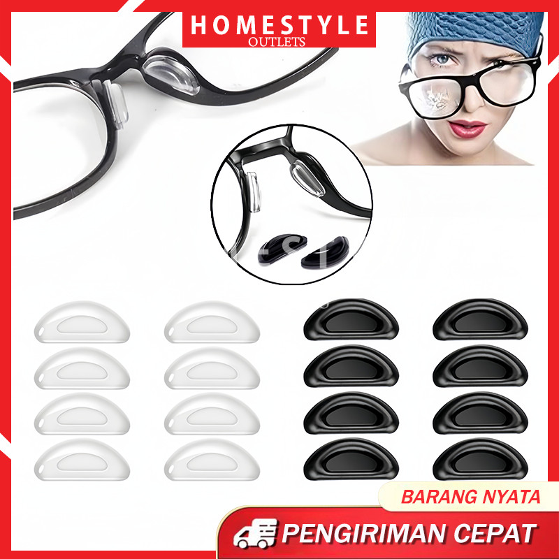 Jual 10 Pasang Stiker Kacamata Penyangga Hidung Pencegah Turun / Non ...