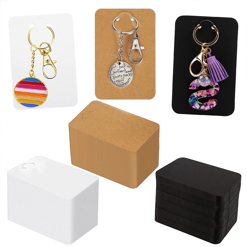 Jual 100Pcs Kertas Dudukan Display Kalung Dan Anting Tempat Custom ...