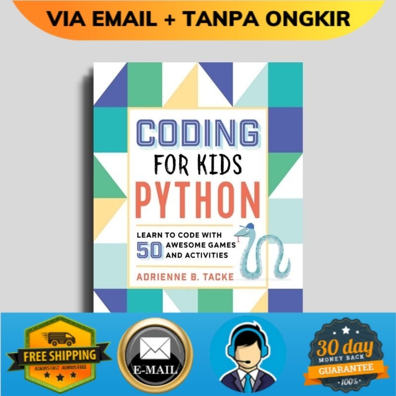 Jual Coding for Kids Python Learn to Code with 50 Awesome | Shopee ...