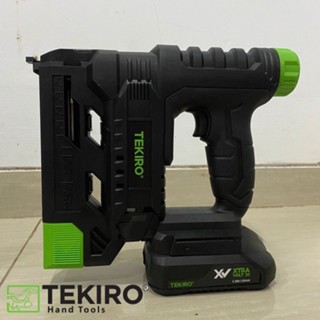 Jual Cordless Stapler Baterai Tekiro Nailer Gun Xv V Pemaku Tanpa