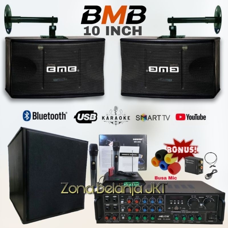 Jual Paket Sound Karaoke Set Speaker Bmb 10 Inch Subwoofer 12 Inch