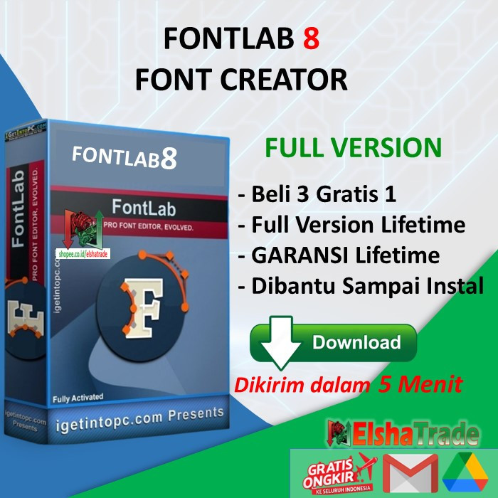 Jual FONT LAB 8 FONTLAB SOFTWARE PEMBUAT FONT FULL VERSION AKTIVASI