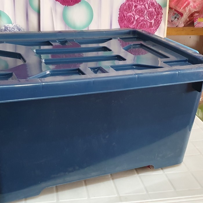 Jual Container biru Phylia 050/ Box penyimpanan barang (biru) | Shopee ...