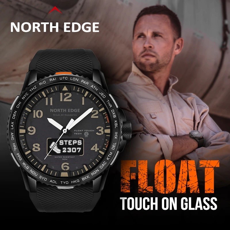 Jual AKN88 - NORTH EDGE FLOAT Bluetooth Smartwatch Waterproof 50M Float ...