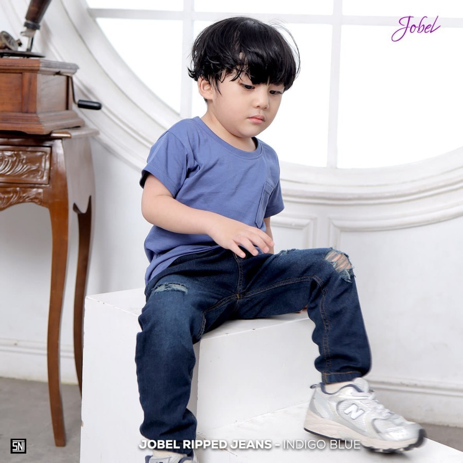 Jual KAZEL Jobel Ripped Jeans 0-5Thn (1Pc) | Shopee Indonesia