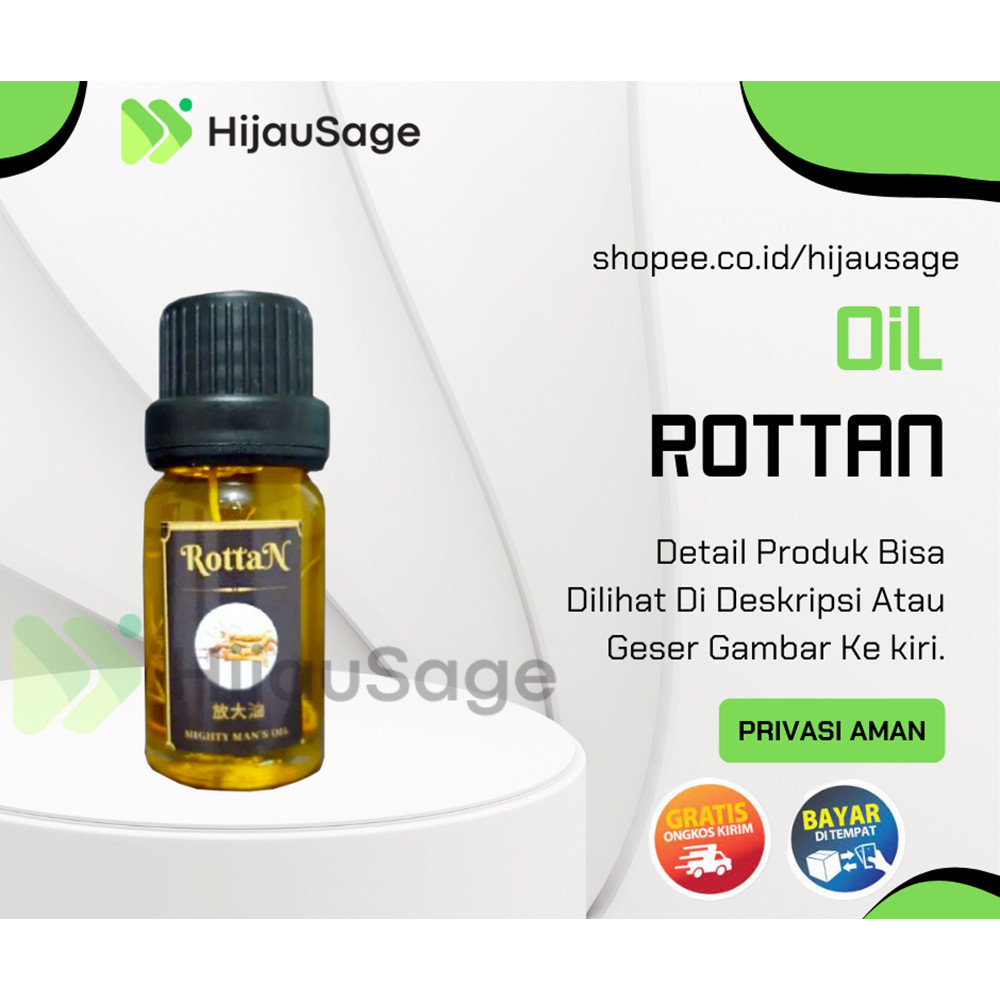 Jual oil minyak gingseng rottan oil untuk pria hijau sage | Shopee ...