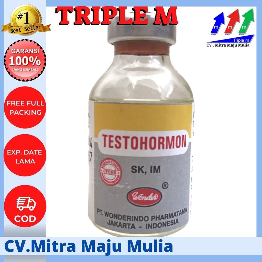 Jual Testohormon 20 Ml Wonder Mengatasi Gangguan Reproduksi Hewan ...