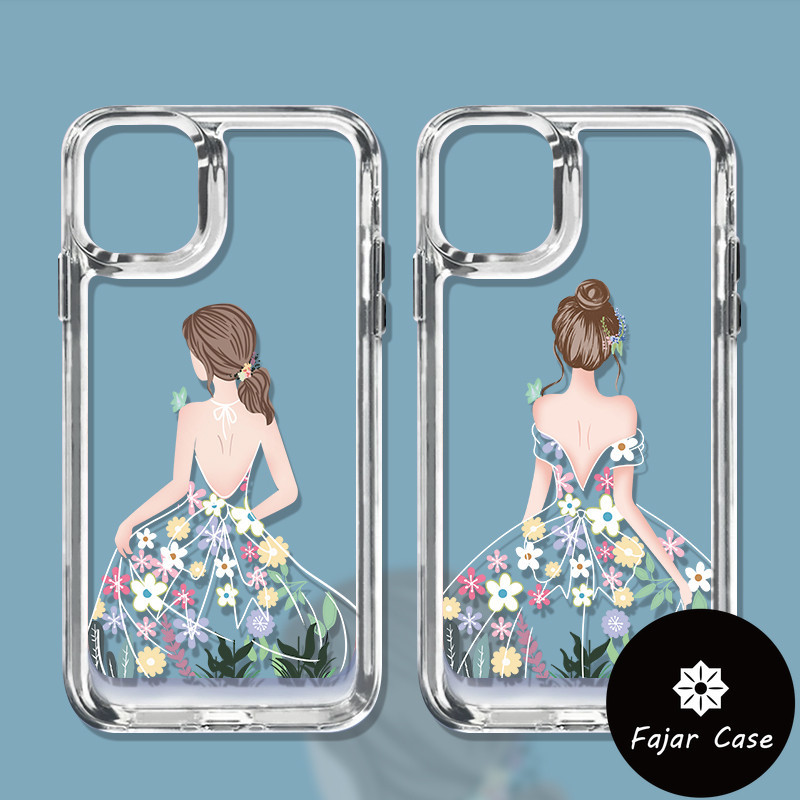 Jual Hot Casing Ponsel Airbag Gadis Cantik Bunga Untuk Oppo A58 A78 A5s A7 A12 A15s A16e A11k 0119