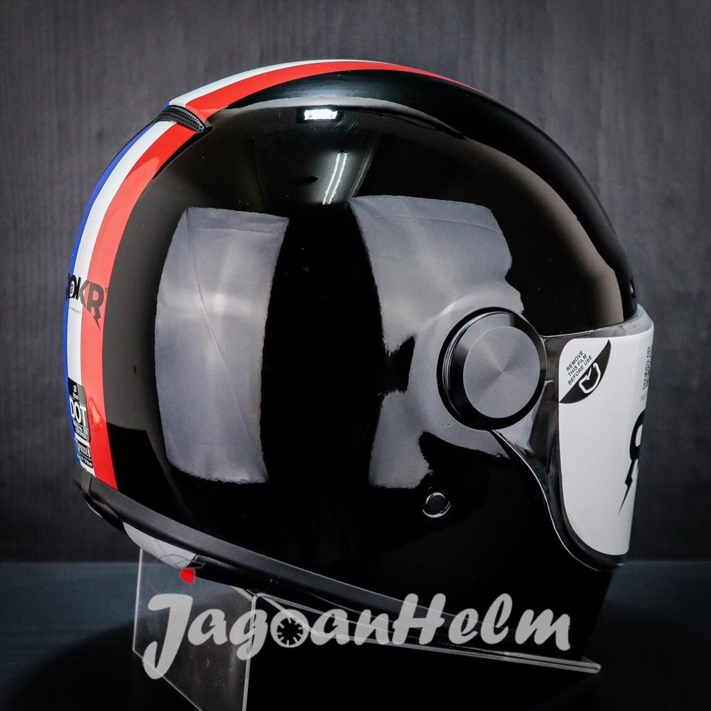 Jual JPX HELM JP ROKR RK 02 | SUPER BLACK | RETRO CLASSIC | Shopee ...
