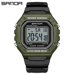 SANDA Top Brand Sport Men's Watches Casual Watch for Men Digital Wristwatch  Waterproof Clock Relogio Masculino 2156