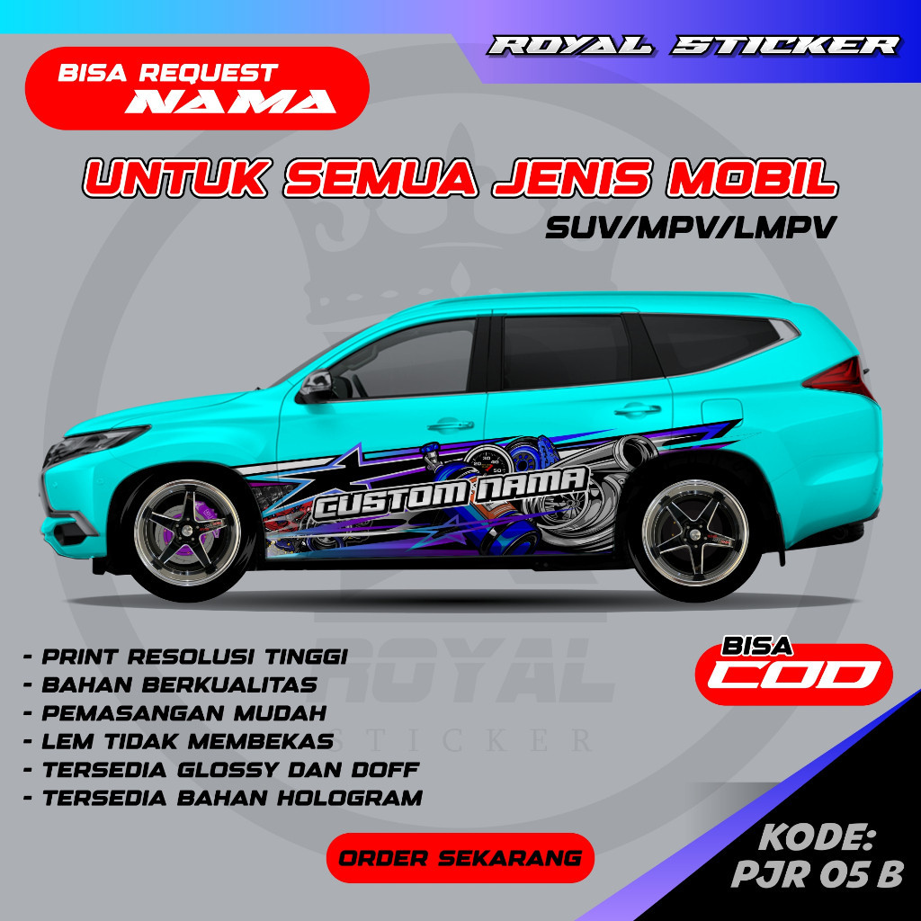 Jual Decal Mobil Pajero Sticker Thailook Concept Desain Terbaru Pajero ...