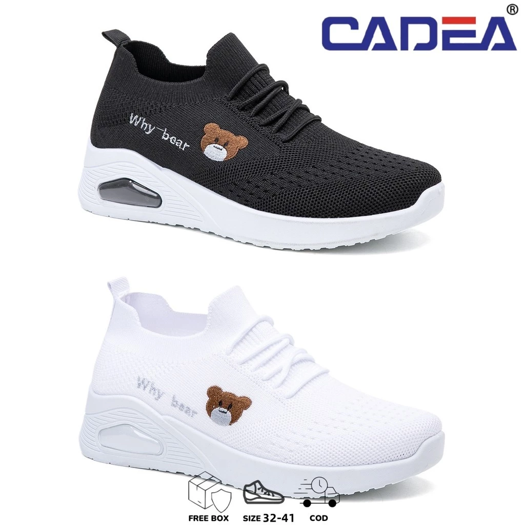 SGD Free Box Sepatu Sneakers Wanita Anak Slip On