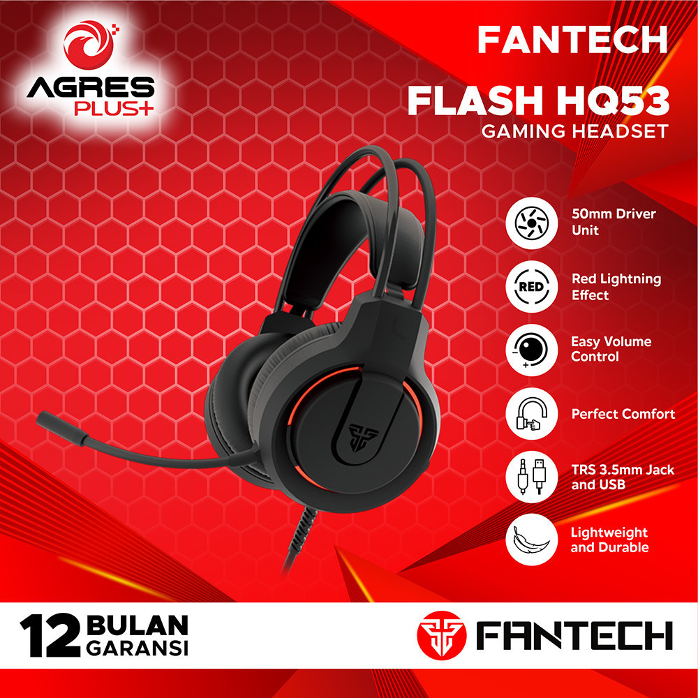 FANTECH Headset Flash HQ53 Headset Gaming Mobile AGP