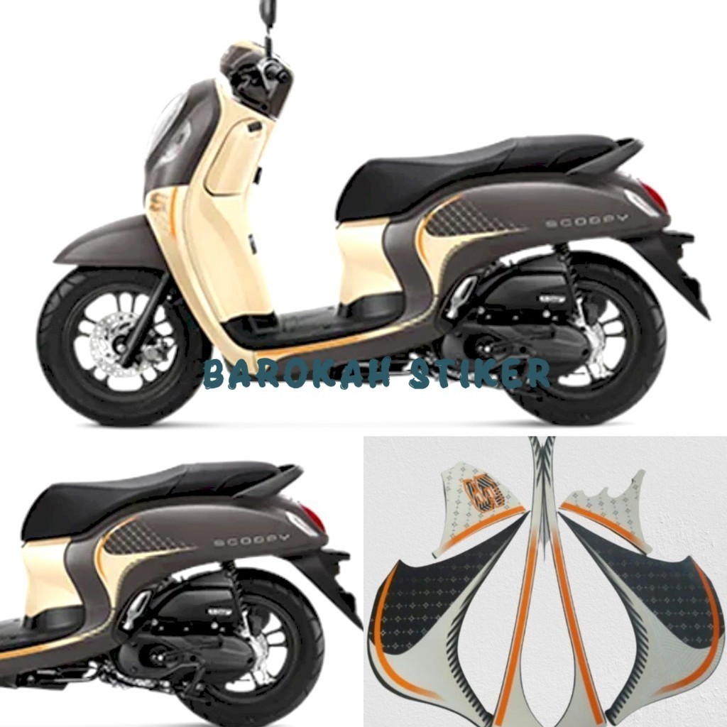 Jual Striping stiker polet list motor honda scoopy fashion 2023 2024 ...