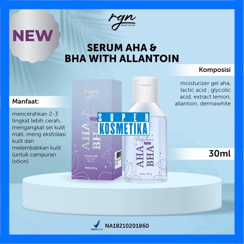 Jual RGN Body Serum AHA & BHA With Allantoin Regina Beauty Care Serum ...