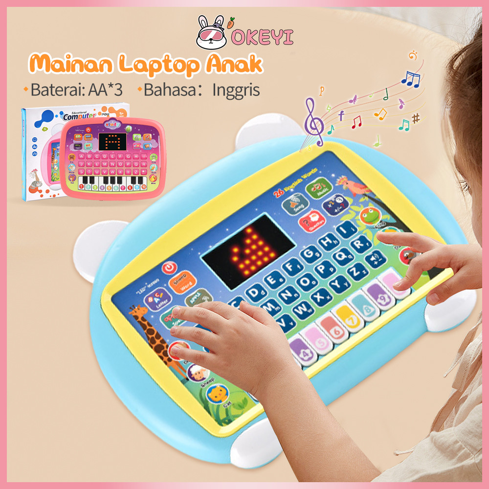 Jual OKEYI Mainan tablet belajar anak tablet alfabet dan piano mainan ...