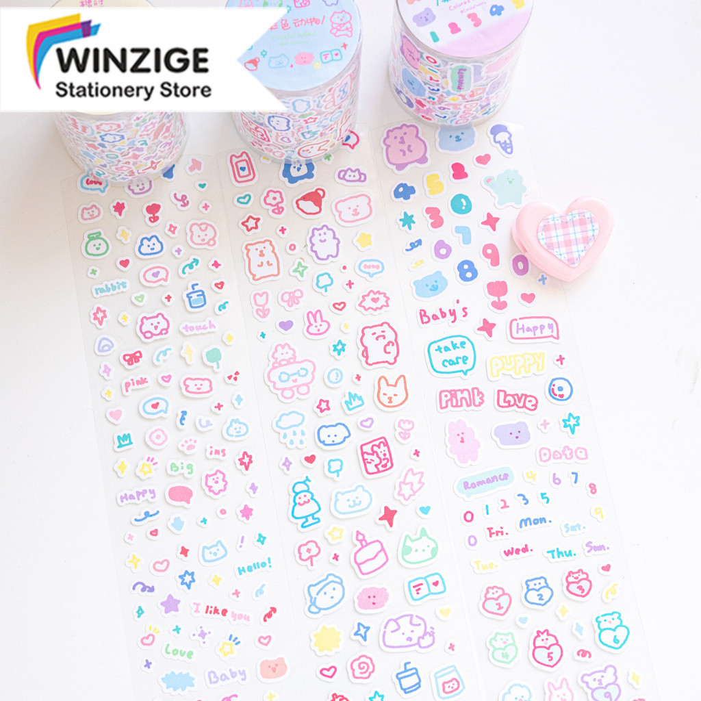 Jual Winzige Stiker Lucu Jurnal Scrapbook Sticker Aesthetic Korea