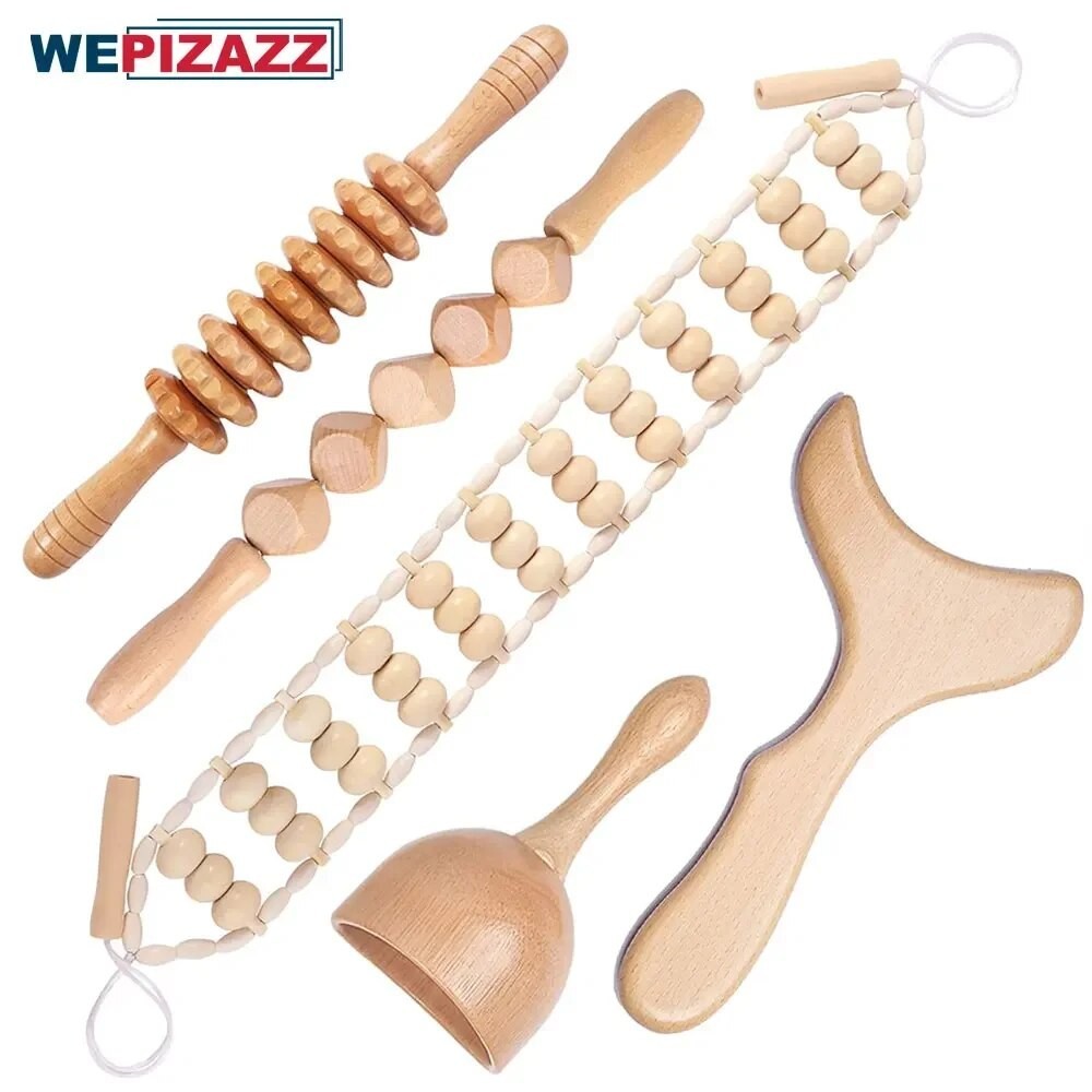 Jual PREORDER Wood Therapy Massage Tools AntiCellulite Wooden Massager