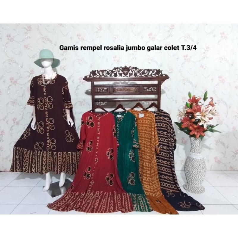 Jual GAMIS REMPEL ROSALIA UKURAN JUMBO (BY SAMMY) | Shopee Indonesia