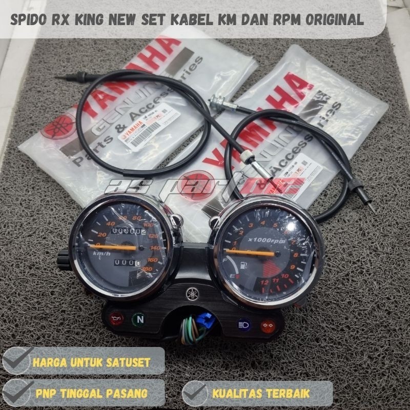 Jual Spidometer Spido Assy Rx King Rxking New Lokal Set Kabel Km Dan