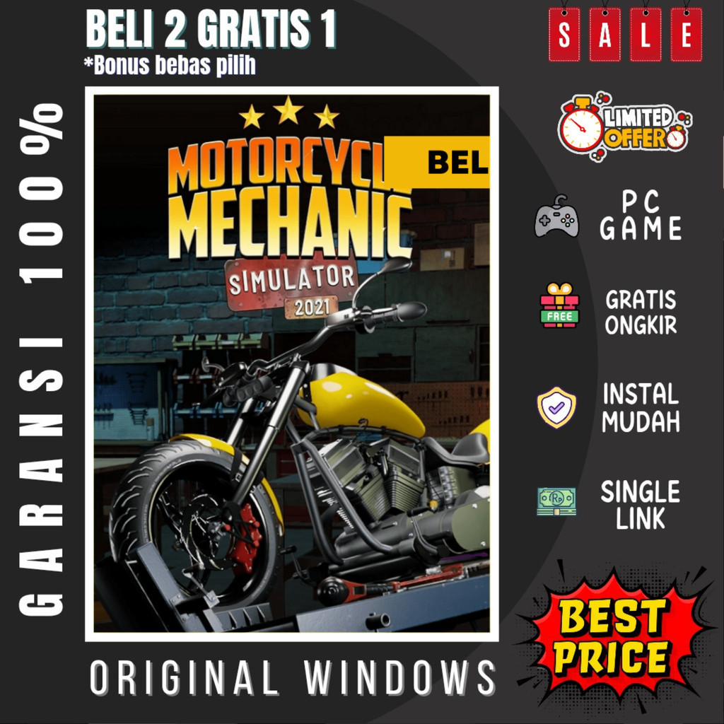 Jual MOTORCYCLE MECHANIC SIMULATOR 2021 - GAME PC - GAME LAPTOP - PC ...
