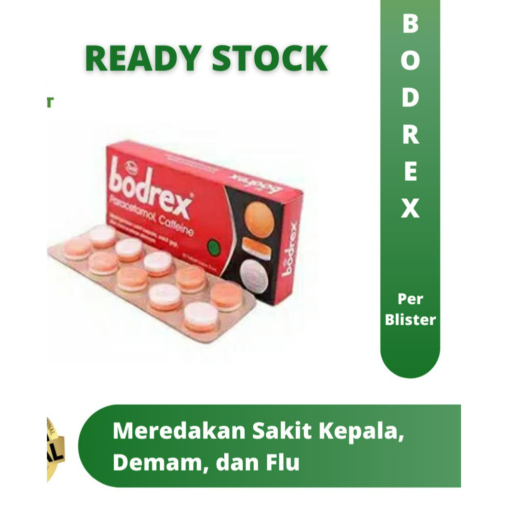 Jual Bodrex (Harga Per STRIP) 1strip isi 10tablet | Shopee Indonesia