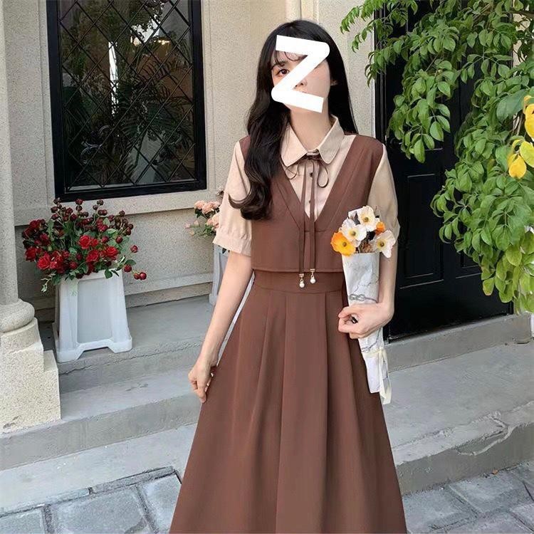 Jual DRESS JUMBO | DR104 PENDEK- MIDI DRESS LENGAN PENDEK WANITA MODEL