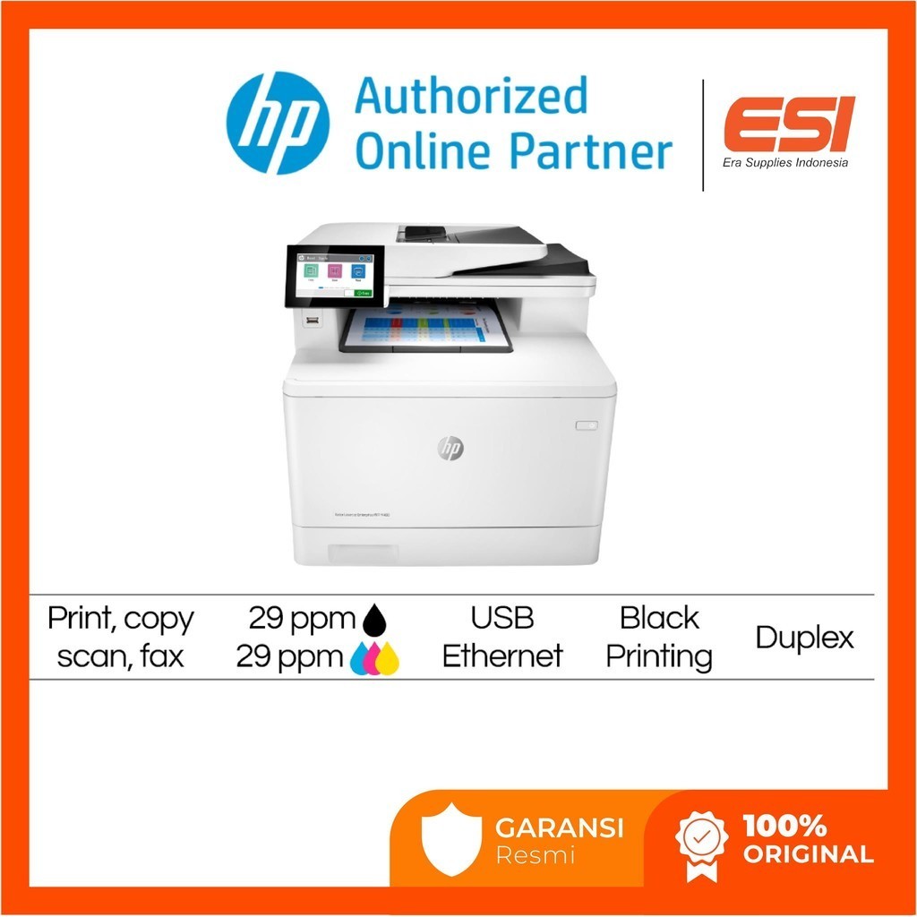 Jual HP Color LaserJet Enterprise MFP M480 480 (3QA55A) | Shopee Indonesia