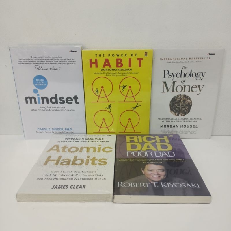 Jual Paket 5 Buku The Power Of Habit Atomic Habits Mindset The