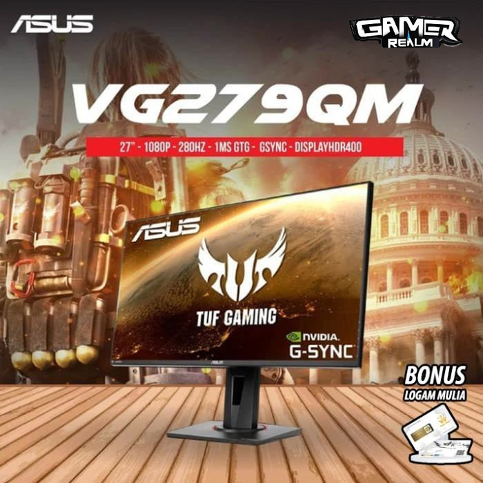 Jual Asus TUF Gaming VG279QM 27" 280Hz G-SYNC Compatible Gaming Monitor ...